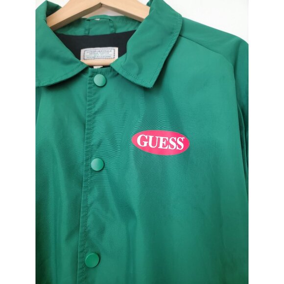 GUESS Ozark Green Coach Jacket Men's Size XL - Picture 6 of 9